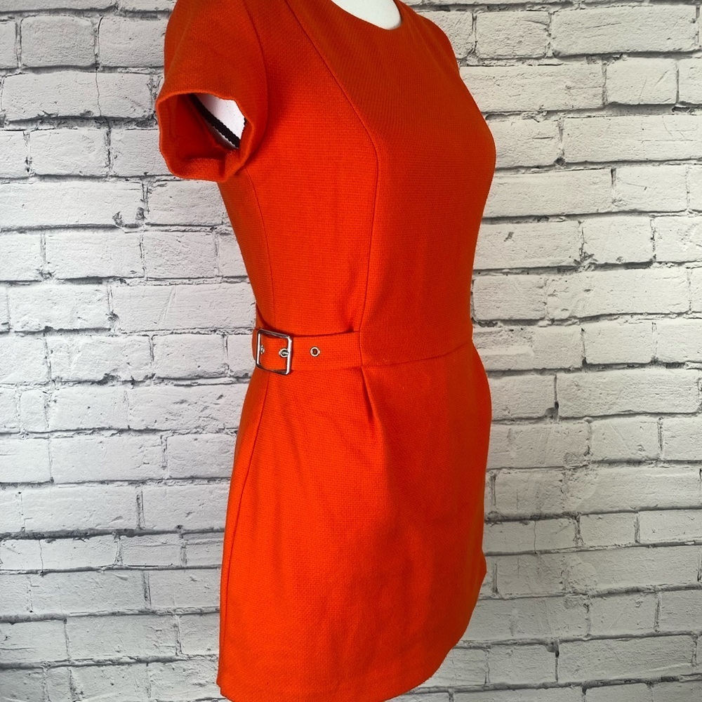 Zara Orange Boho Mini Dress Romper size Medium - Picture 3 of 11